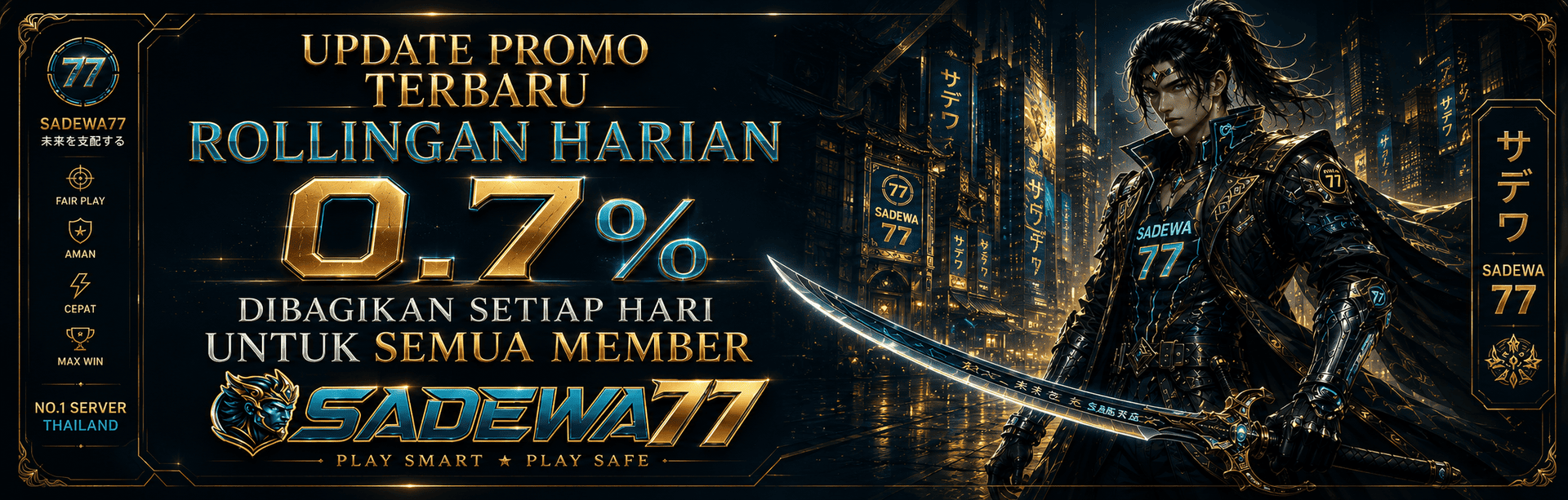 BONUS ROLLINGAN HARIAN 0.7% SADEWA77
